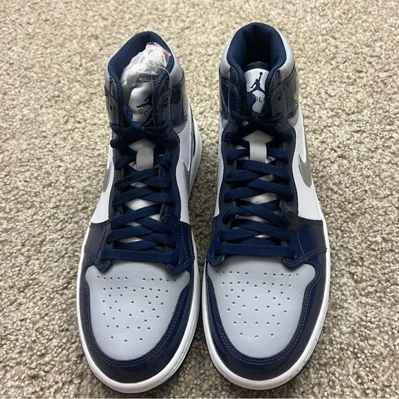 Jordan 1 high golf patent midnight navy men\'s 9 main image 5
